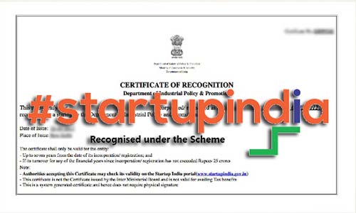 certificate of recognition DIPP