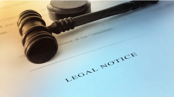 Legal Notice banner