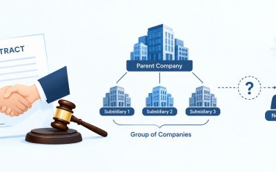 Corporate Contract Network Infographic